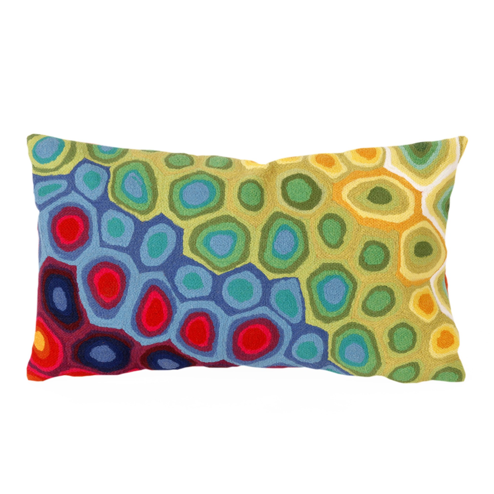 Liora Manne Mystic III Groovy Multi Indoor/Outdoor Pillow