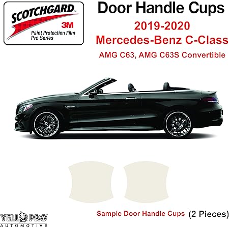Amazon Com Yellopro Custom Fit Door Handle Cup 3m Scotchgard Anti Scratch Clear Bra Paint Protector Film Cover Self Healing Ppf Guard Kit For 19 Mercedes Benz C Class Amg C63 Amg
