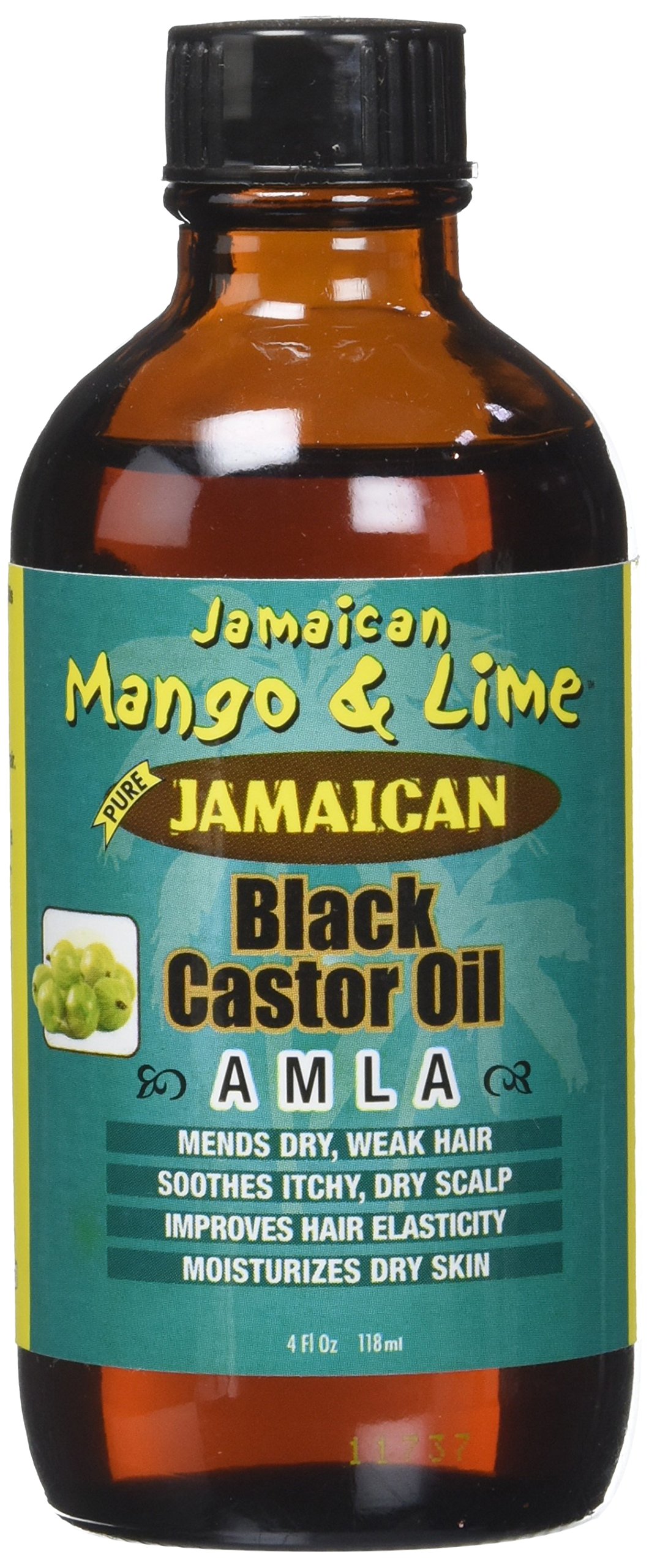 Jamaican Mango & Lime Olio di ricino/​Amla 100% Naturale 118 ml – Set di 4