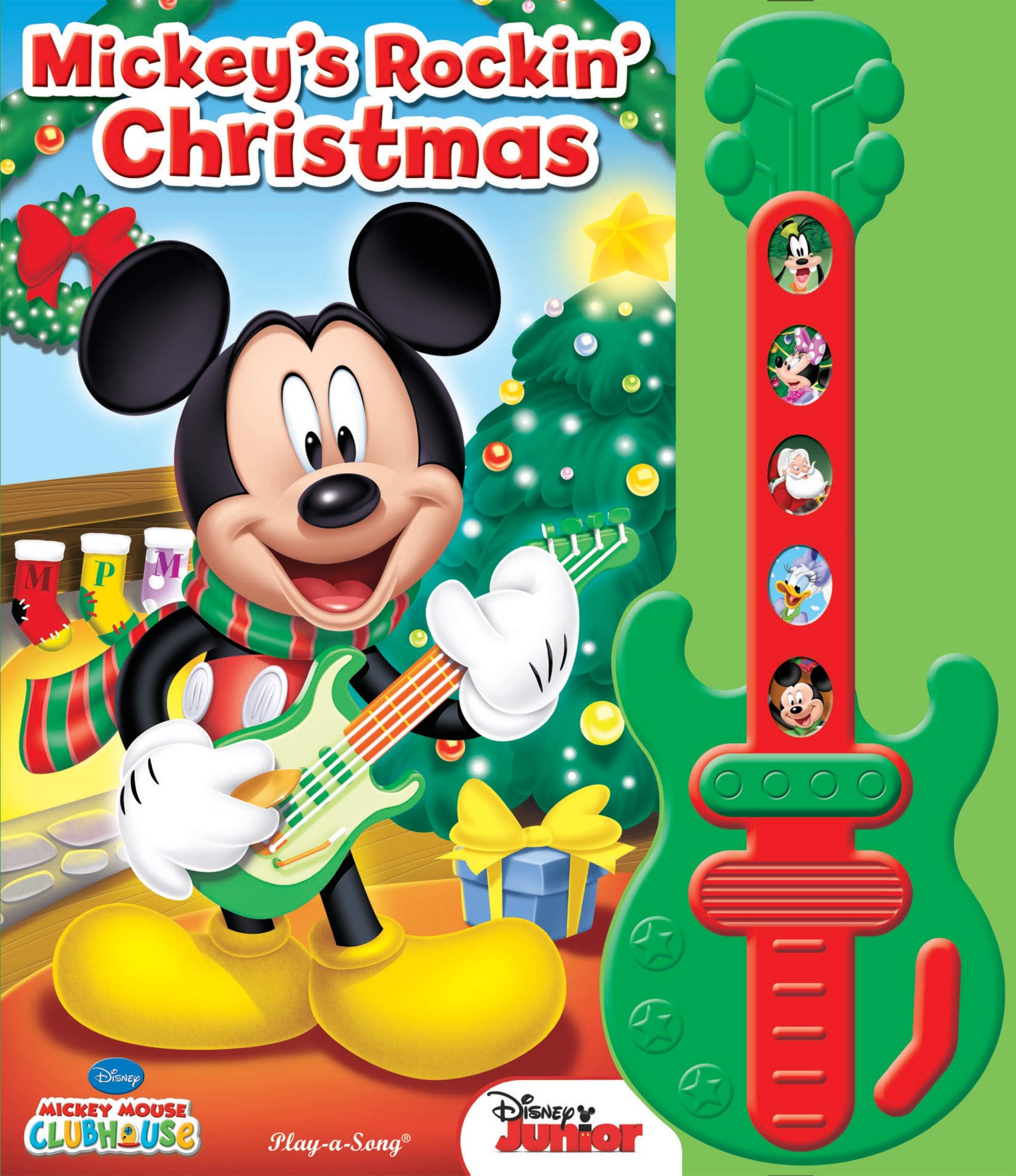 Disney Mickey Mouse Clubhouse - Mickey's Rockin' Christmas Sound book and Toy Guitar Set - PI Kids