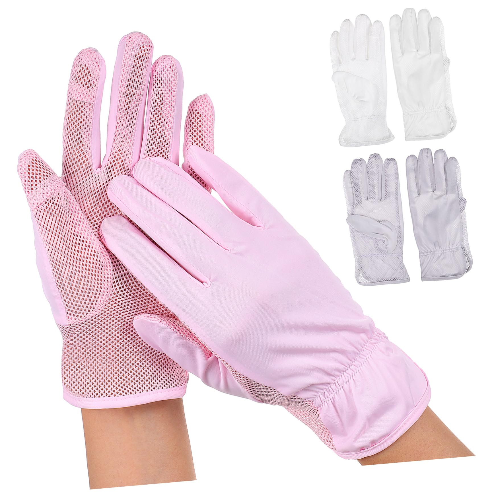 VANZACK Women Driving Gloves Female Sun Protection Gloves Soft Fabric Breathable Mesh