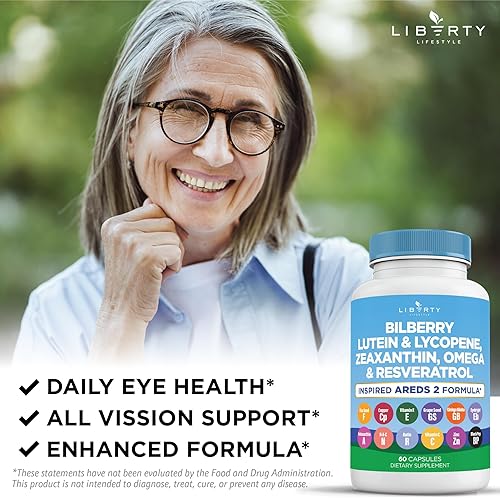Miniatura 8 de Vitaminas para la salud ocular con arándano 6000 mg de luteína y zeaxantina 40 mg de licopeno 40 mg de resveratrol 3000 mg extracto de semilla de