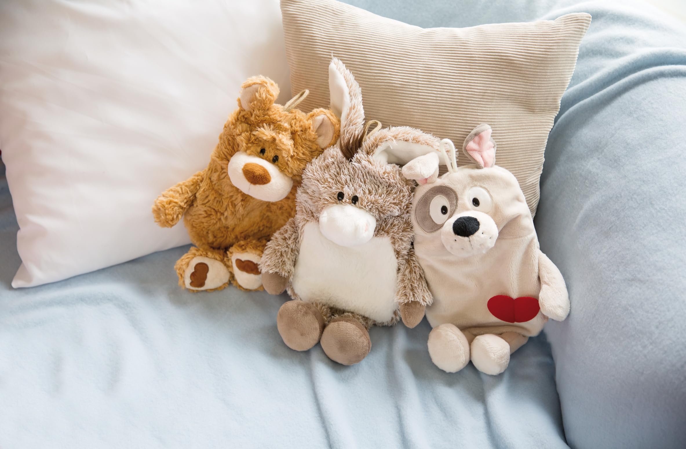 NICI Wärmflasche Bär 300ml 34cm braun - 2 in 1 - Weiches Kuscheltier & Wärmflasche für Mädchen & Jungen - Plüschtier Bettflasche ab 10 Monate