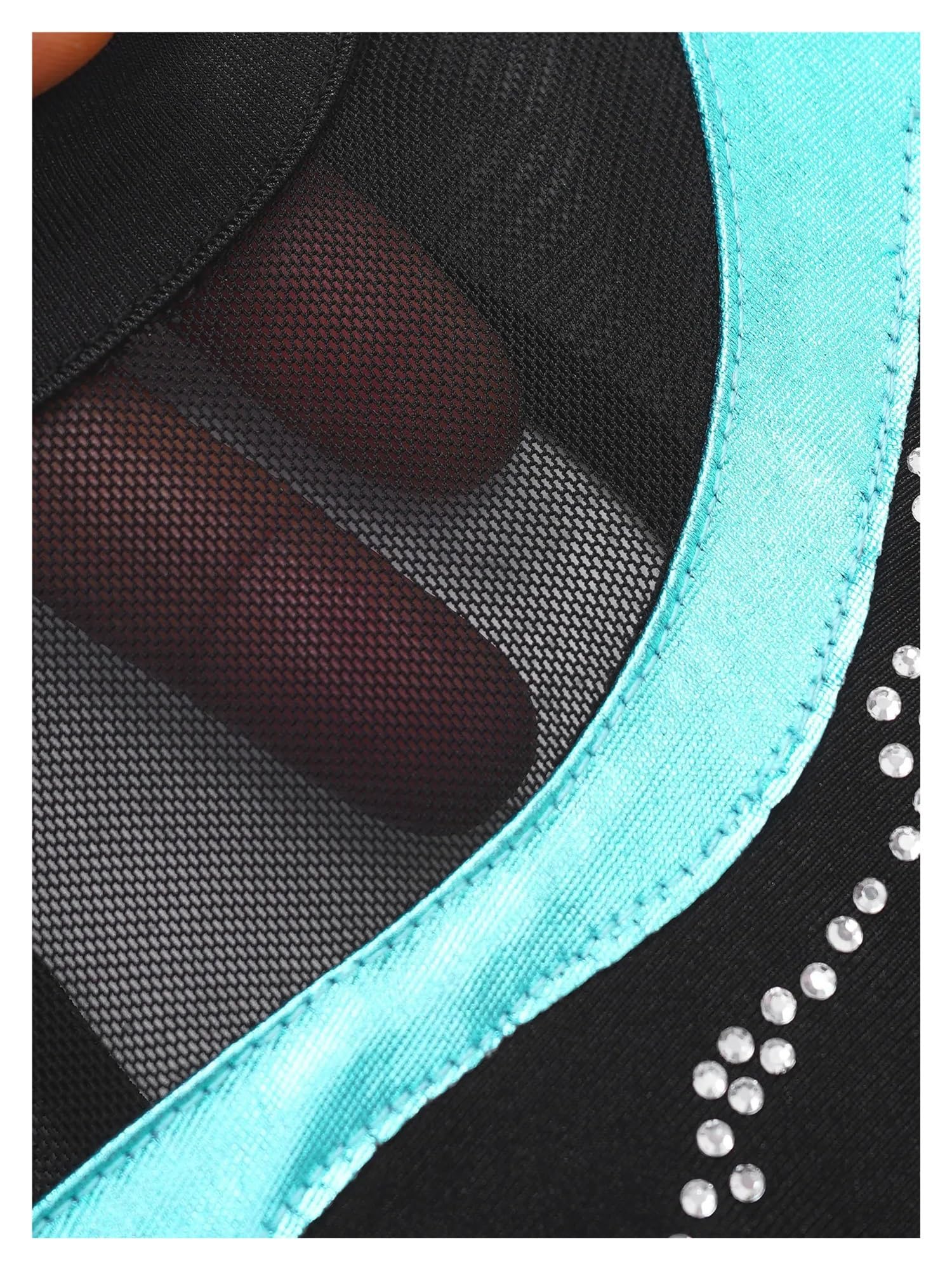 Body Da Ginnastica Vestito da pattinaggio artistico for bambini, abbigliamento da ballo for ragazze, manica lunga, patchwork di strass, costume da pattinaggio sul ghiaccio, body da ginnastica for ball