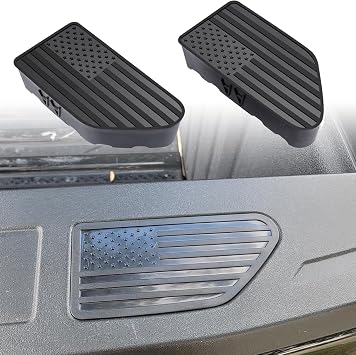 Bed Rail Stake Pocket Covers for Chevy Silverado GMC Sierra 1500 2019-2025 2026, GMC Sierra 2500 3500HD 2020-2025 2026 Truck Accessories Rear Holes Plugs Caps Black