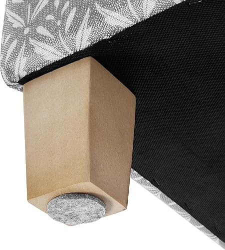 Miniatura 51 de HomePop Decoración del hogar | K7342-F2236 | Otomana clásica cuadrada de almacenamiento con tapa abatible | Otomana con almacenamiento para sala de