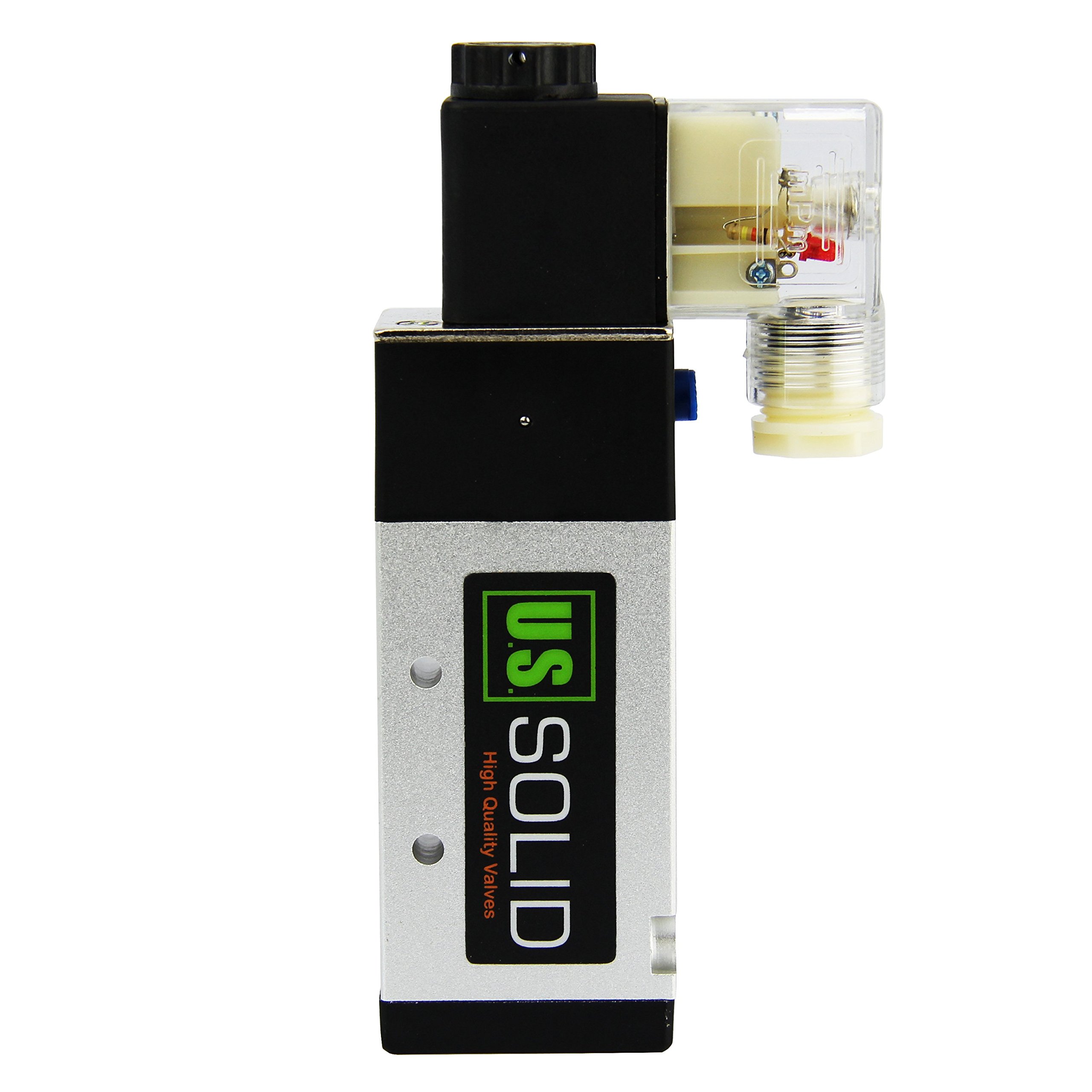 U.S. Solid 3/8" NPT 5 Way 2 Position Pneumatic Electric Solenoid Valve AC 110 V