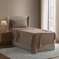 Vista 63 de Nestl - Juego de sábanas. Juego de sábanas 1800 con bolsillo profundo – Sábanas de microfibra de doble cepillado lujosas de hotel – Sábana