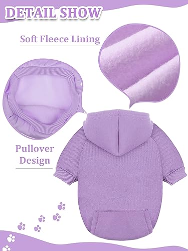 Miniatura 3 de Sudadera con capucha para perro, ropa, suéteres con gorro, ropa de invierno para mascotas, cálidas, 6 piezas, perros pequeños, Chihuahua