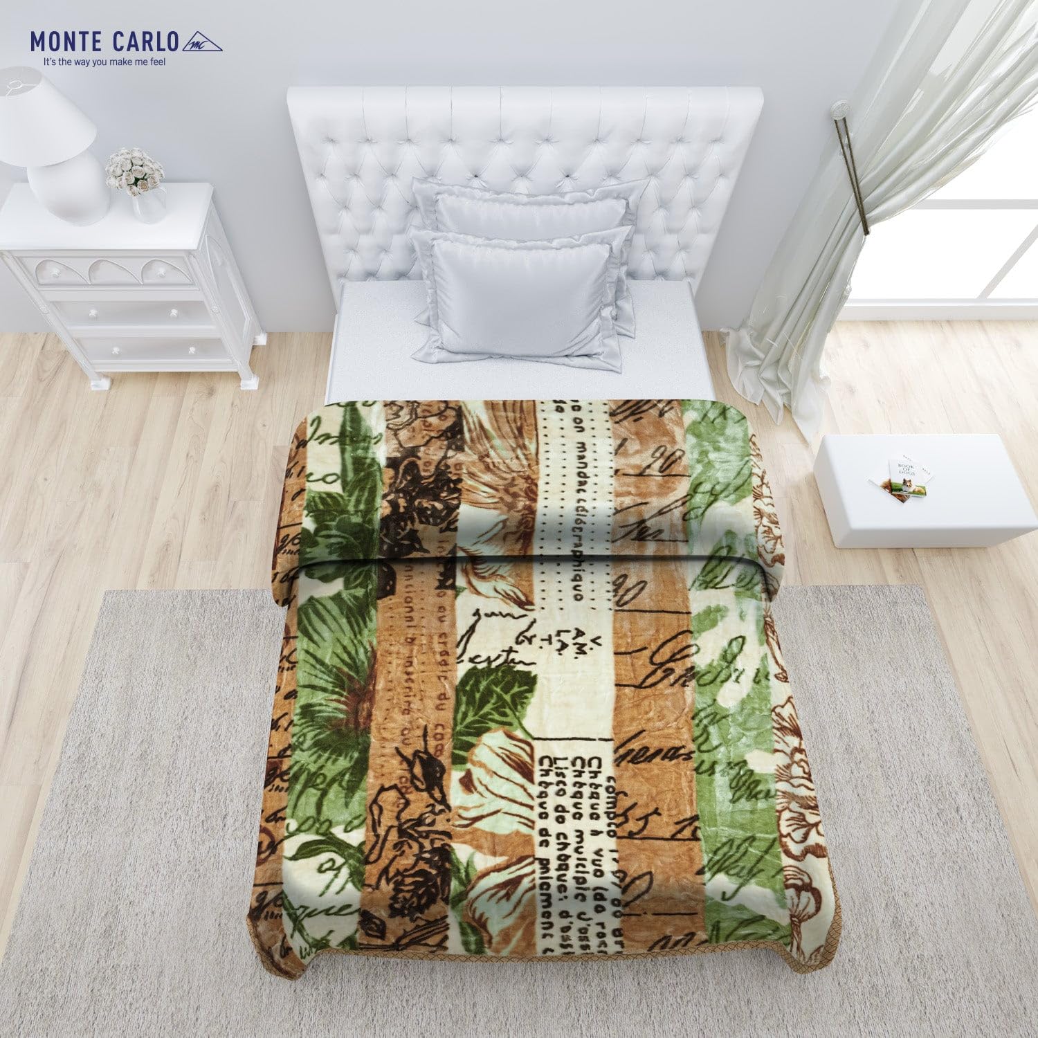 Monte Carlo Winter Blanket - Green & Brown -3 Monte Carlo Winter Blanket - Green & Brown -3