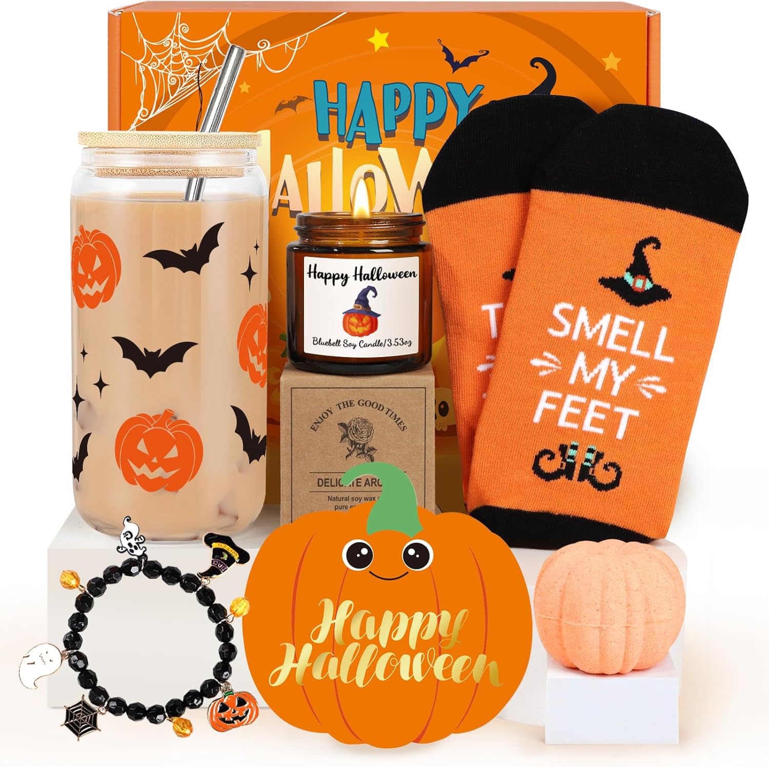 Halloween pumpkin boo basket 