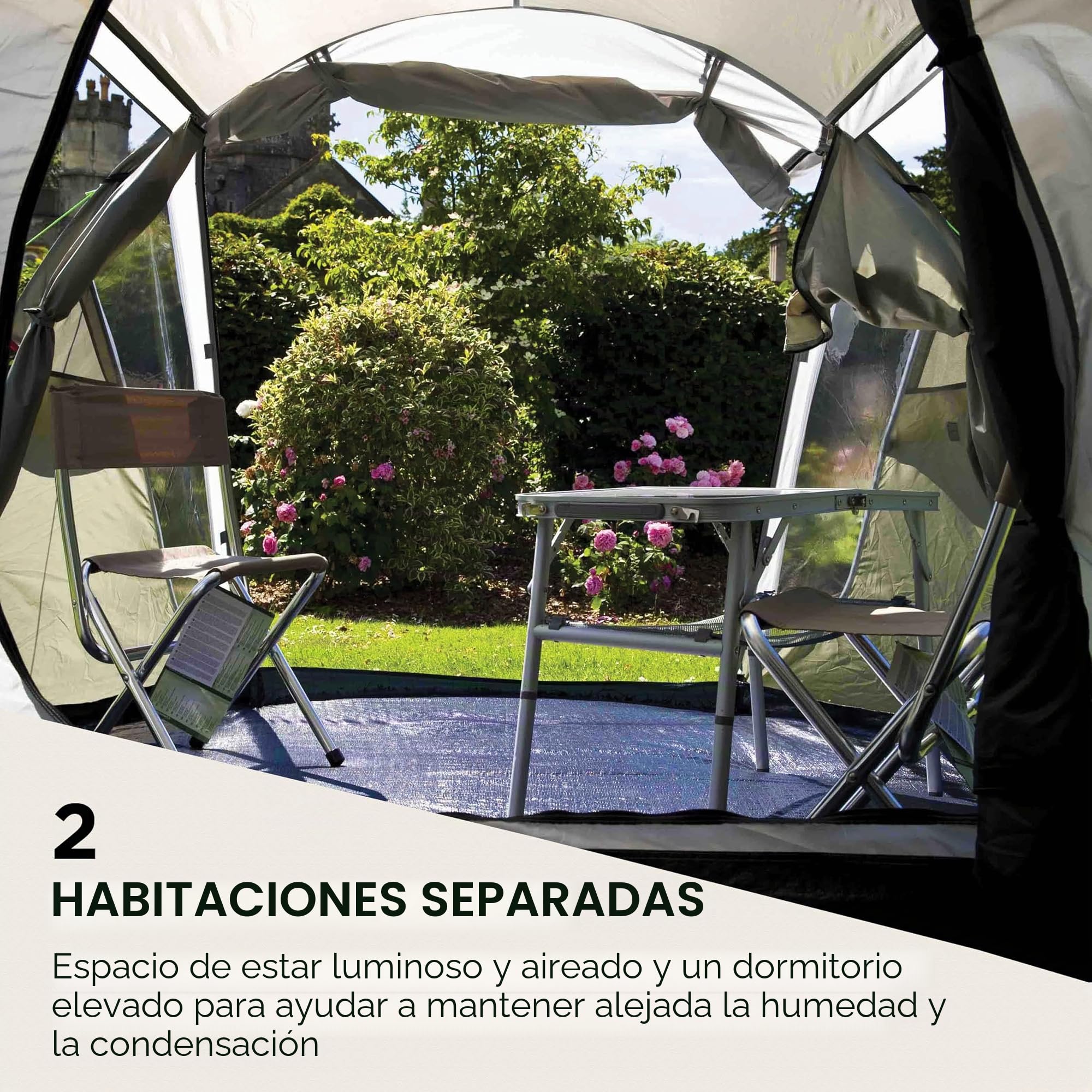Coleman Coastline 3 Plus Tienda de campaña 3 Personas Túnel Impermeable 3000 mm