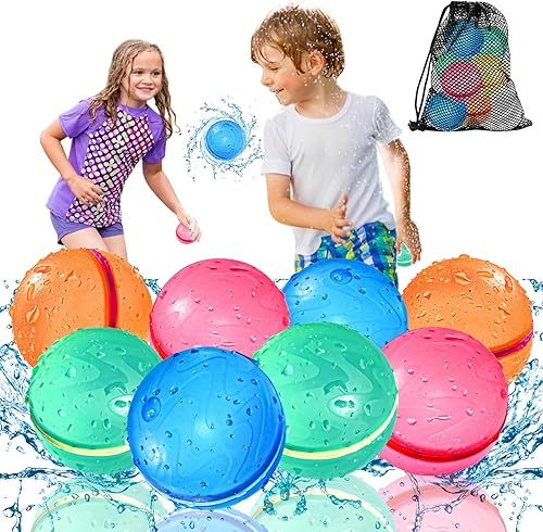 KOKODI Globos de agua reutilizables autosellantes bolas de salpicaduras reutilizables para bombas de agua globos de agua magnéticos para niños y