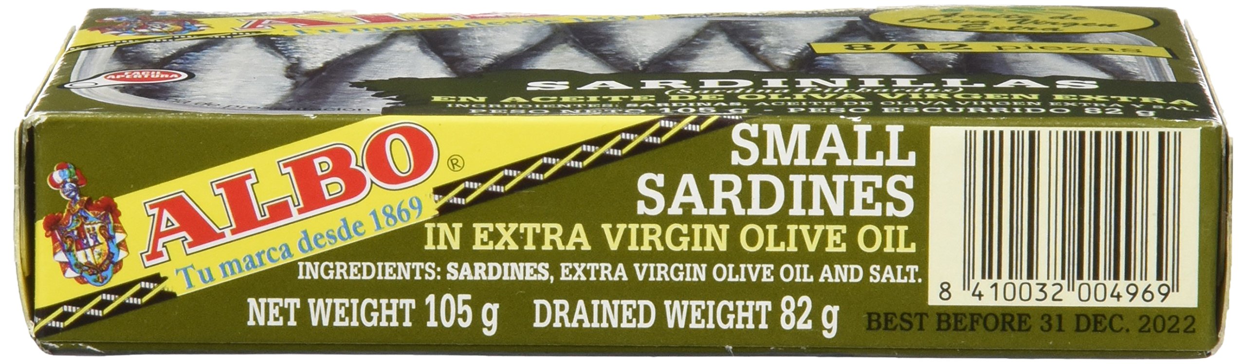 Albo Sardinillas en Aceite de Oliva Virgen Extra - Paquete de 8 Unidades