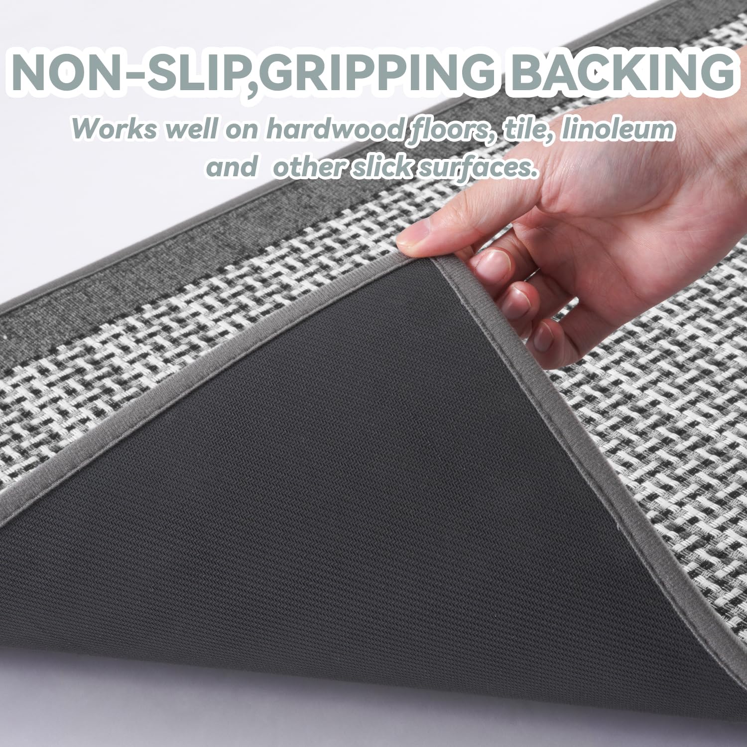 Tappetino Da Cucina Antiscivolo E Assorbente - Lavabile In Lavatrice, Marrone, 40x60cm - Foto 2