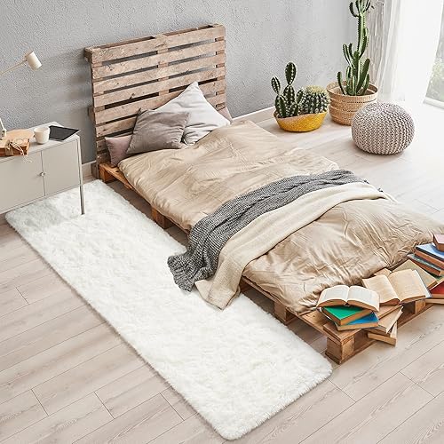 Vista 86 de BENRON Alfombras suaves para dormitorio, 2 x 6, lavables para pasillo, entrada, cocina, dormitorio, alfombra mullida para decoración de habitación