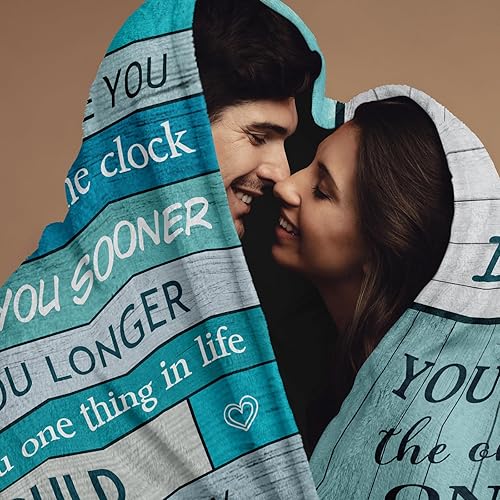 Miniatura 2 de POQUSH Día de la Madre para esposaella, regalo de cumpleaños para esposa, regalo de aniversario de boda para ella, manta de 60 x 50 pulgadas,