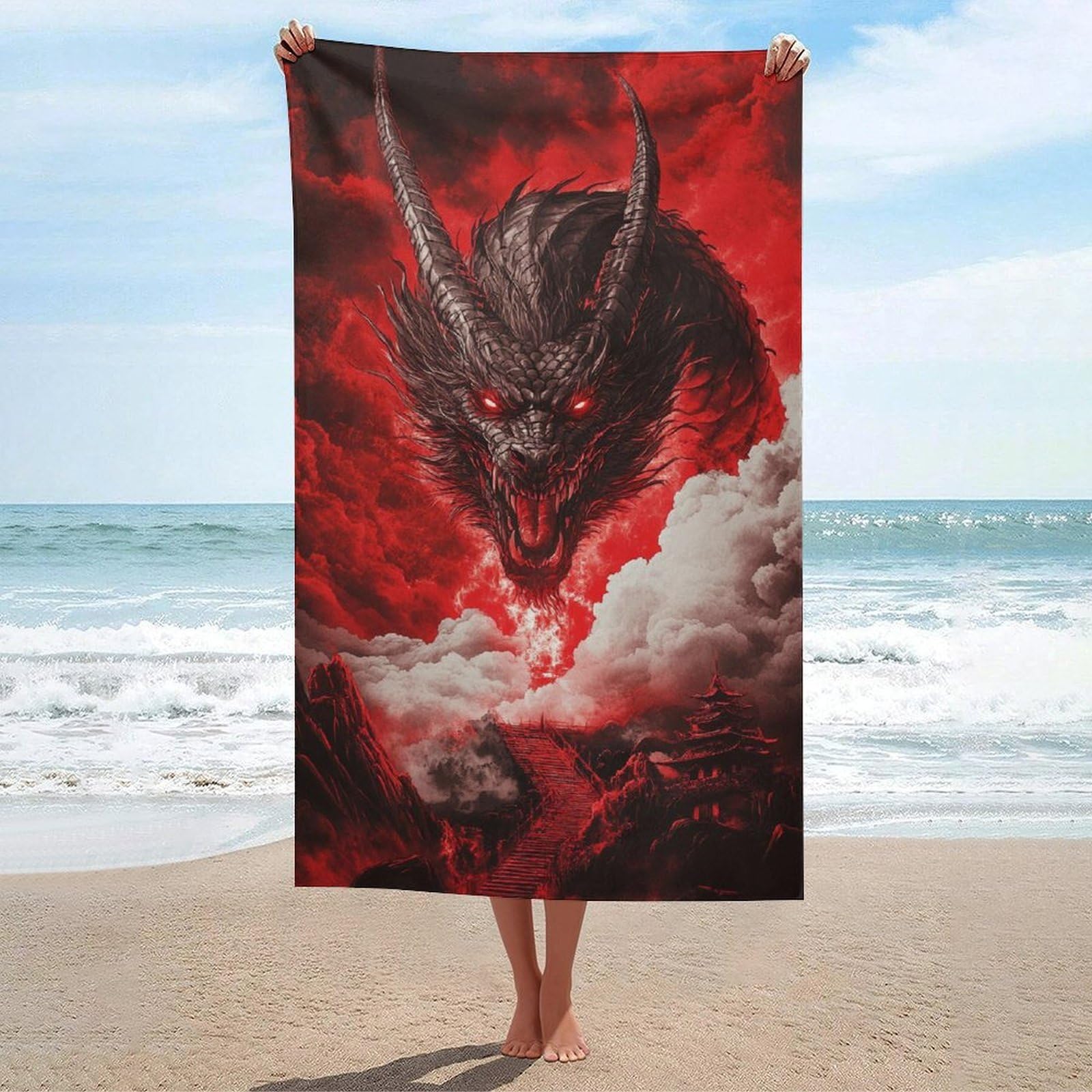Serviette de plage légère sans sable absorbante pour sauna 130x80cm
