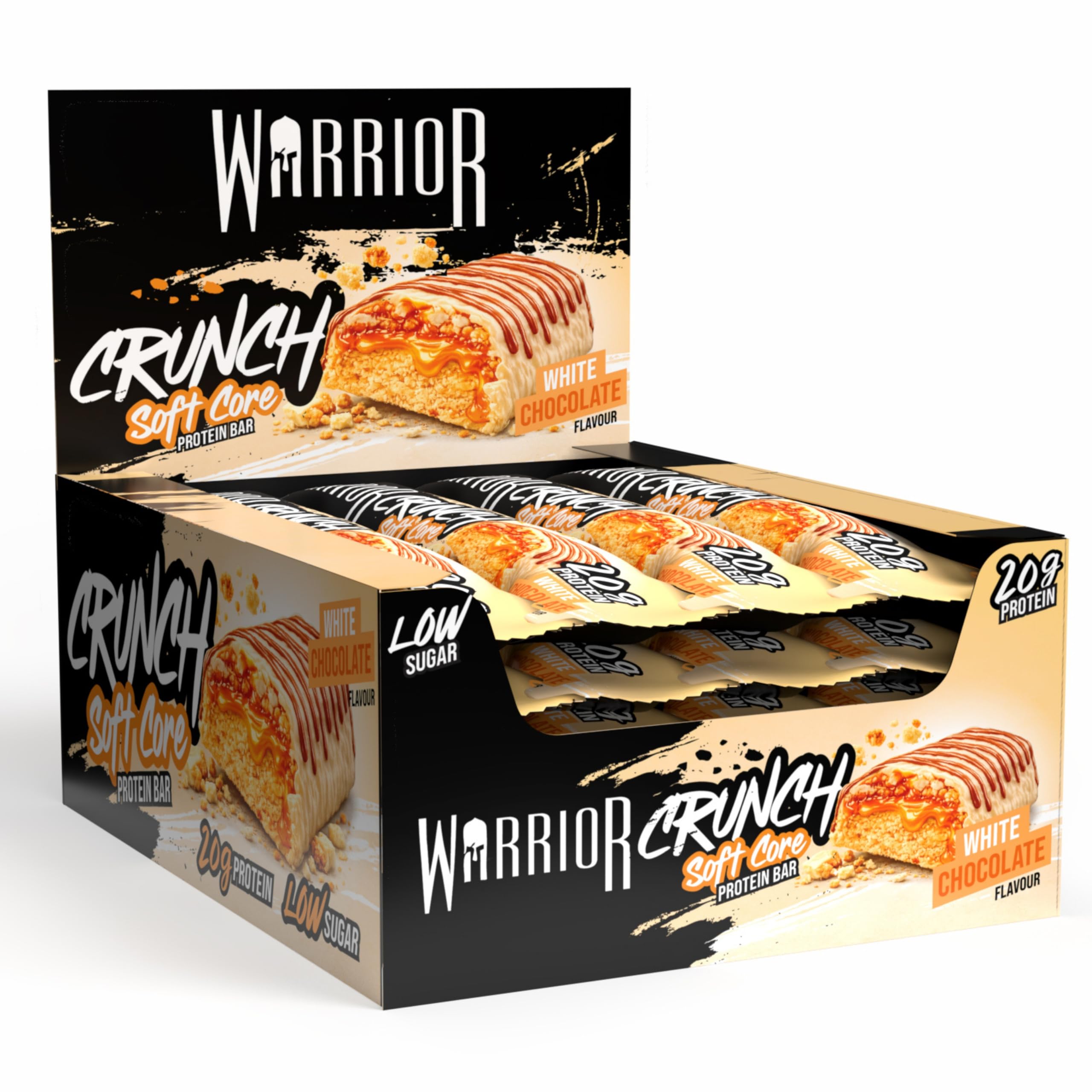 Warrior Supplements 12X Protein Bars - Warrior Crunch - High Protein Low Sugar Bars
