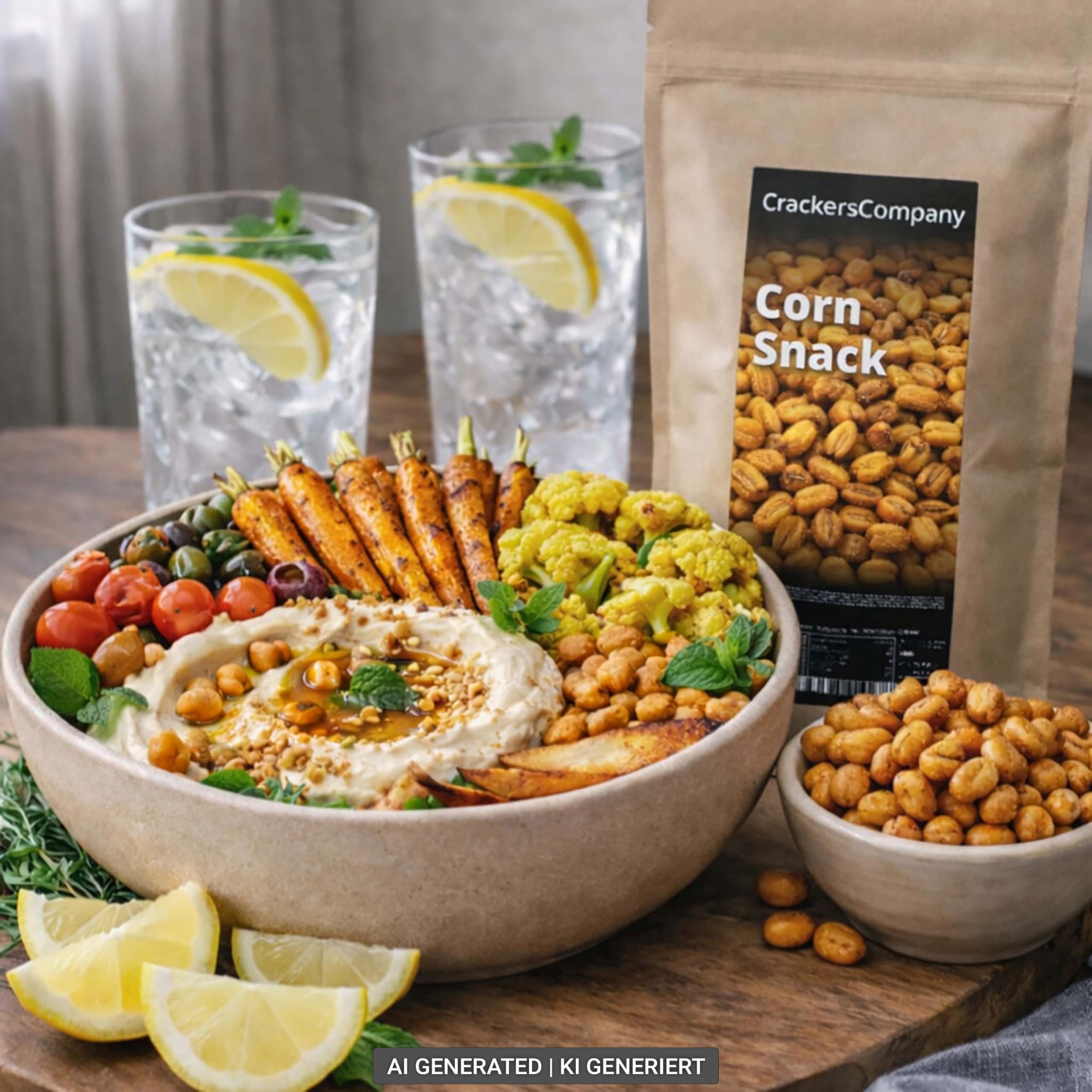 1 x 2.5kg Corn Snack geröstet Maiskörner vegan und laktosefrei Knabberei für Zwischendurch würzig und knackig Partysnack (Packung mit 2)