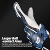 Guantes de Portero WVVOU para Adultos y Jóvenes, Guantes de Arquero Profesionales Transpirables con Palma de Látex Adherente 4+3mm, Guantes de Portero para Entrenamiento (Látex Duradero NegroAzul, 8) 3