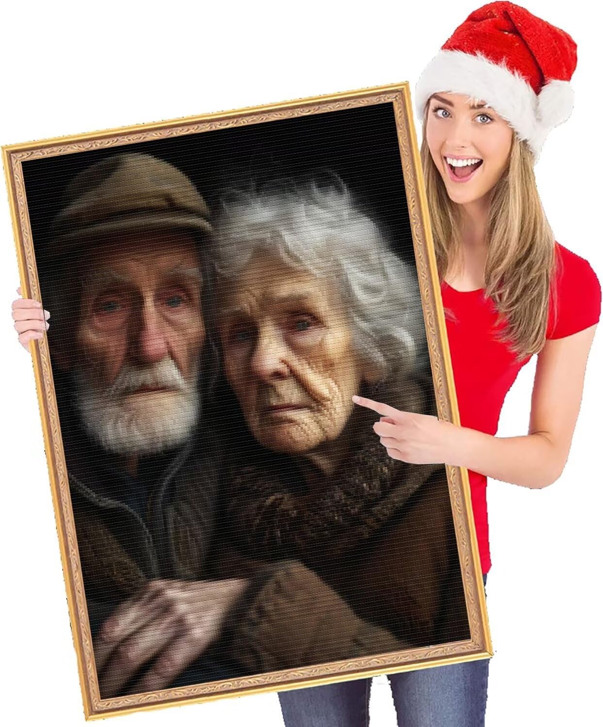 Diamond Painting Personalizzato, Kit Completo Pittura Diamante Foto Personalizzata, 5D Diamond Painting Con Foto Idea Regalo per la Decor di Arte Domestica, Diamante Quadrato/Rotondo 70x125cm R-89