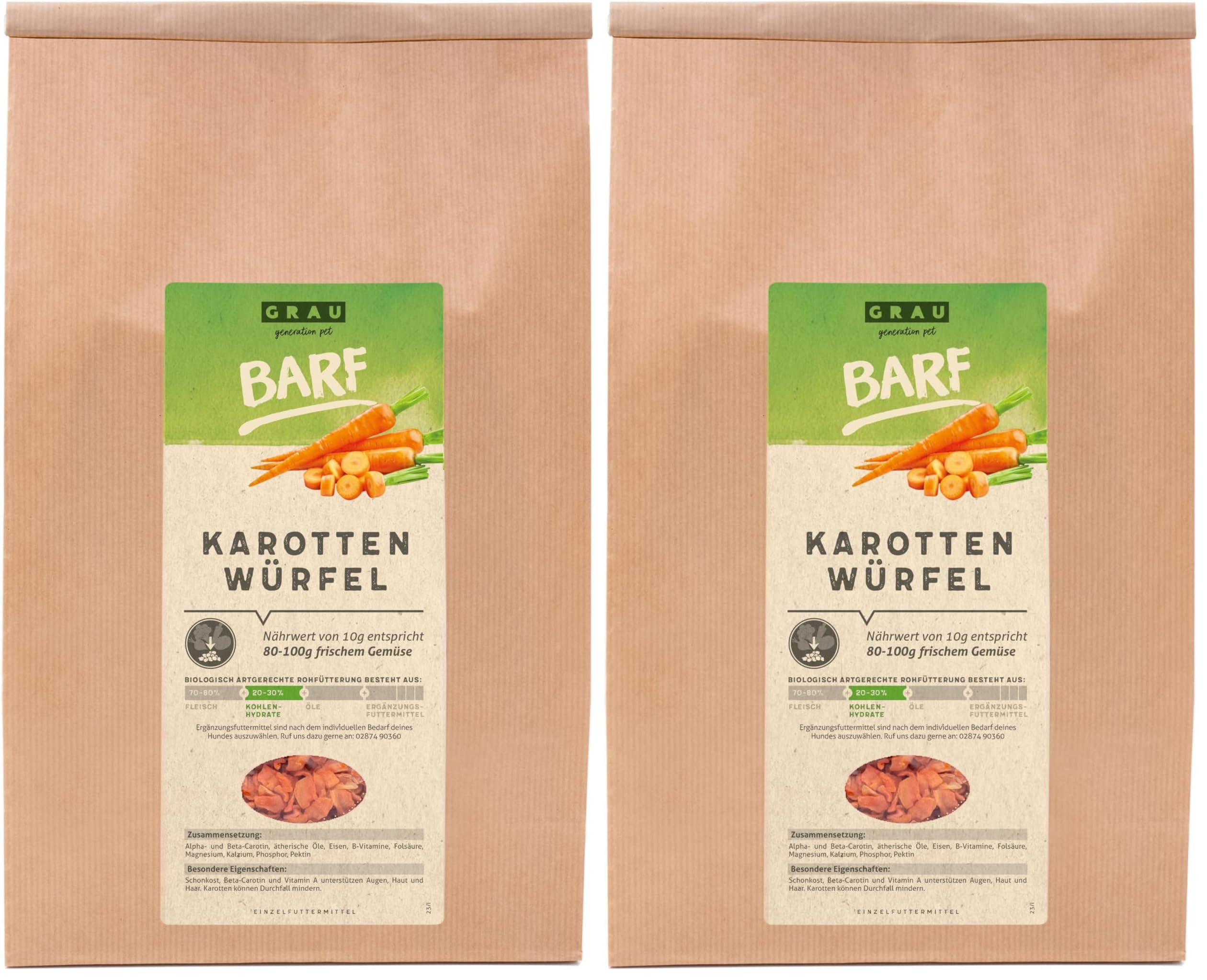 Complément alimentaire pour chiens GRAU légumes séchés carottes BARF lot de 2 - 8