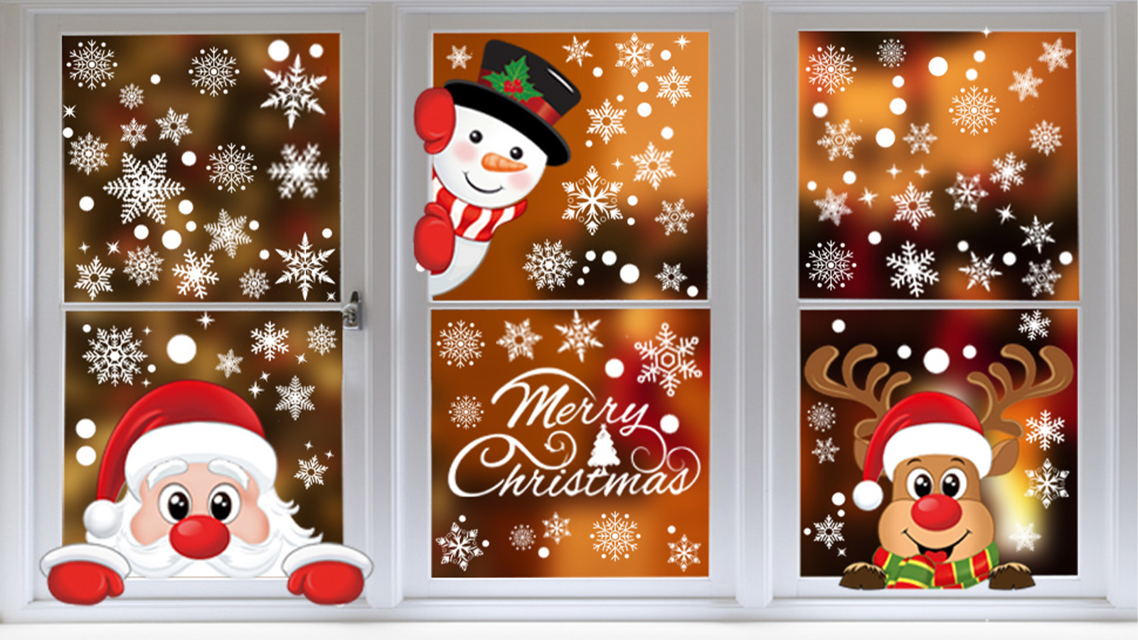Fensterbilder Weihnachten Selbstklebend, 156 Stück Produktbild-Vorschau 5
