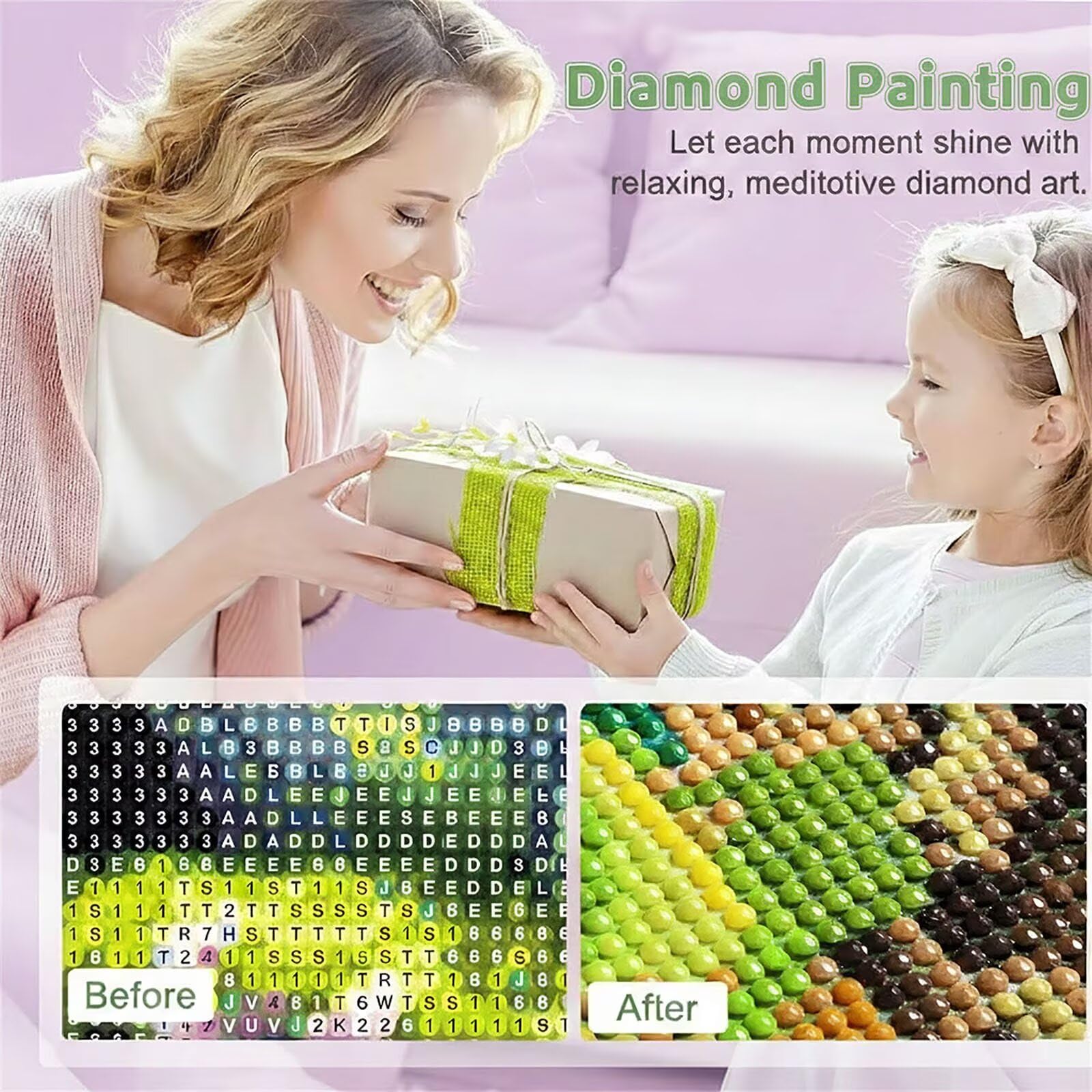 Zestaw do malowania diamentami 5D Ryby Zwierząt DIY Diamentowe Malarstwo Diamentowe, Nowoczesny Haft Krzyżowy, Kreatywny Prezent Artystyczny, Kompletny Zestaw Haftów Początkujących, Dekoracja ścienna