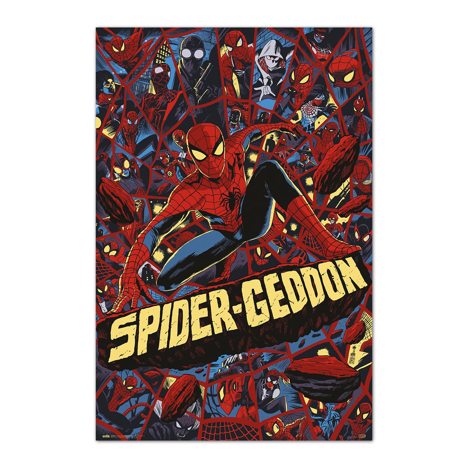 Grupo Erik Spider-Geddon 0 Poster Marvel Spider-Man -36 X 24 Inches / 91.5 X 61 Cm - Shipped Rolled Up - Cool Posters, Art Poster, Wall Posters & Prints