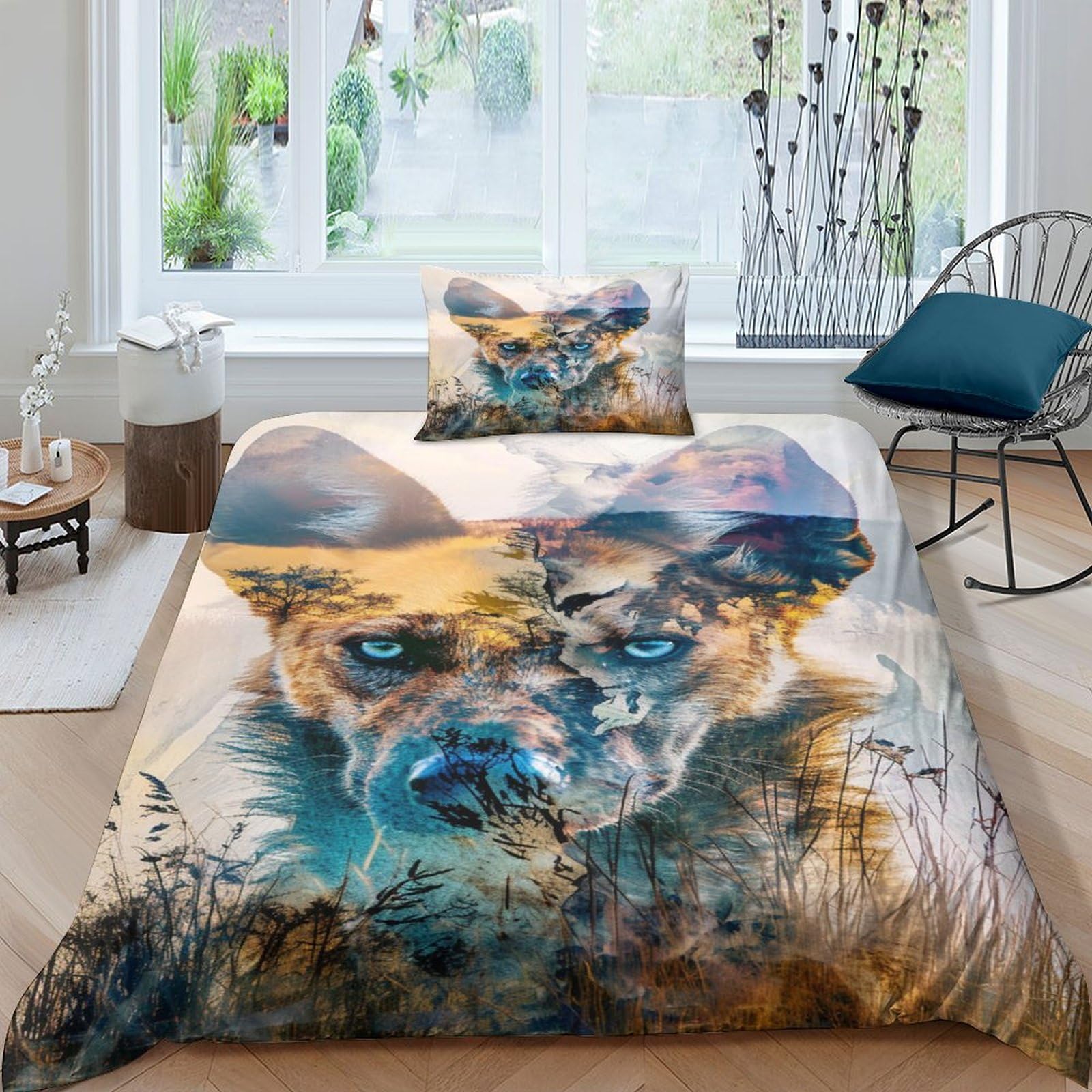 Housse de couette Berger Allemand 3D créez un cocon douillet et chaleureux dans votre chambre