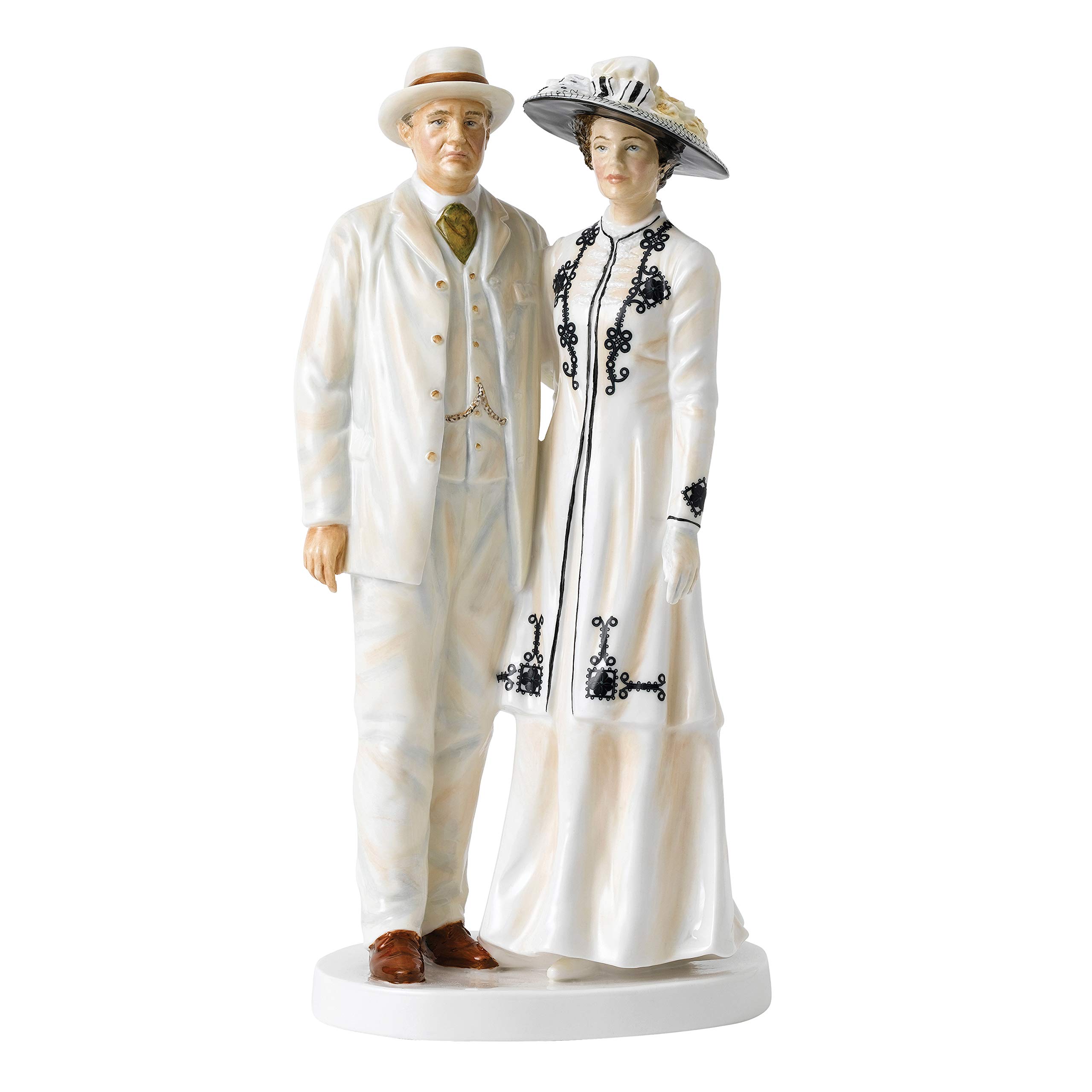 Royal Doulton White Downton Abbey - Earl And Lady Grantham 25Cm