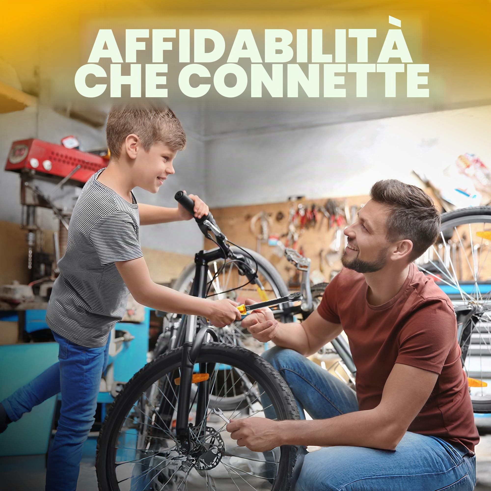 Set di chiavi dinamometriche per bicicletta, 1 – 25 Nm, 20 pezzi, 1/4 pollici, per bici da corsa, MTB, moto e bici, meccanismo a scatto di precisione ± 2%, con punta HEX, Torx e certificato di