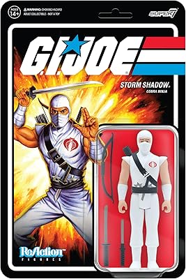 Super7 G.I. Joe Storm Shadow 3.75 in Reaction Figure