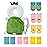 JunNeng Toddler Baby Head Protector Backpack for Toddler Walker with Knee Pads&Anti-Slip Socks, Turtle