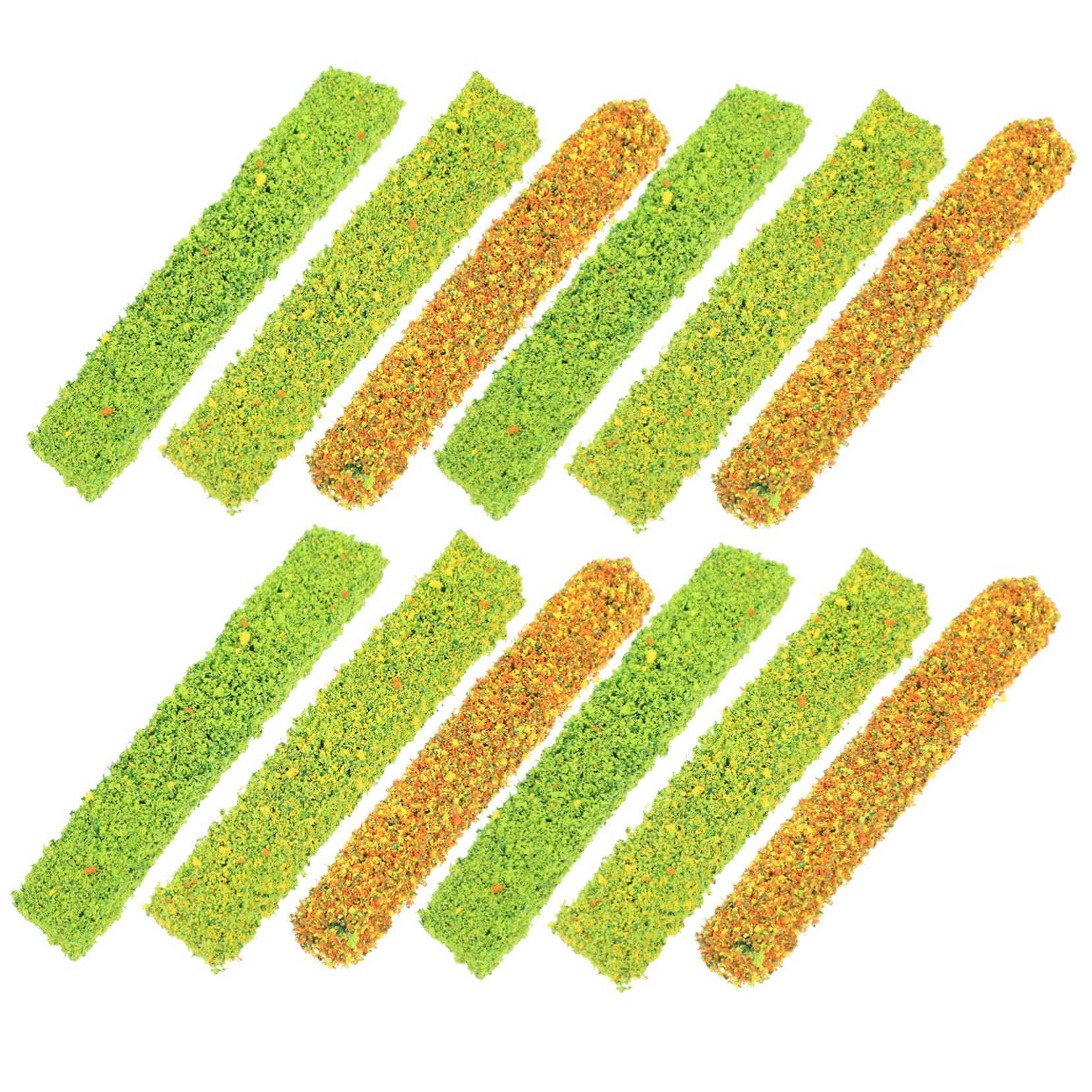 BESTonZON 15pcs Miniature Static Shrubs for Table Landscape Decor Realistic Sponge Vegetation Clusters for Gardens and Model Scenery