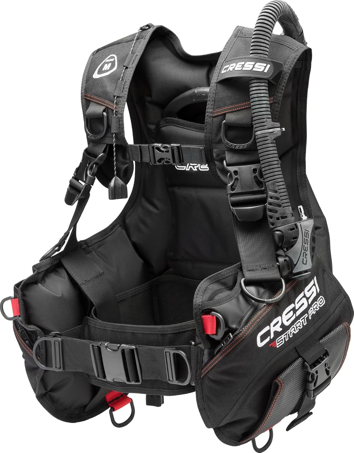 Cressi Durable Jacket Style Scuba Diving BCD, Gravity Weight Pockets - Start Pro 2.0: Designed in Italy by Cressi