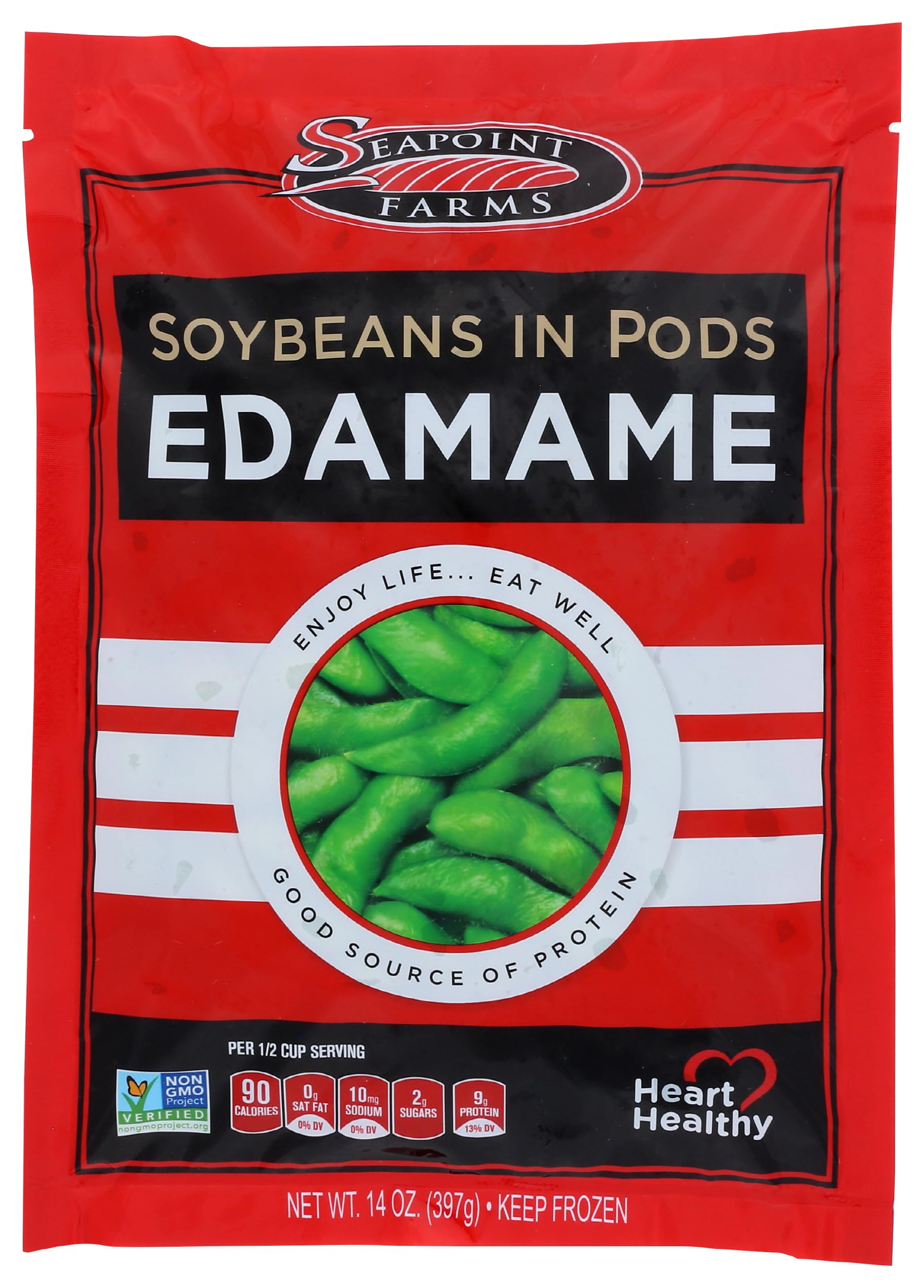 Seapoint Farms, Edamame Soybeans in Pods, 14 oz (Frozen)