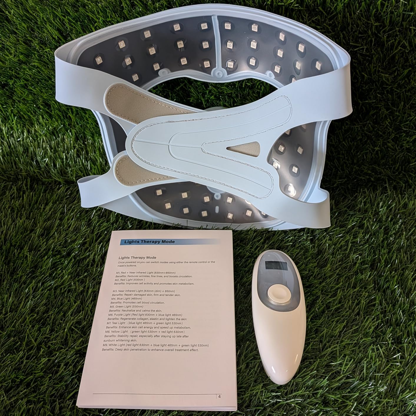 Jorking FDA-Cleared Red Light Therapy for Face,3D Cordless Liquid Silicone Infrared Mask With Adjustable Velcro,Remote Control,Two-hour Runtime,Rechargeable,for Home Skincare Routine