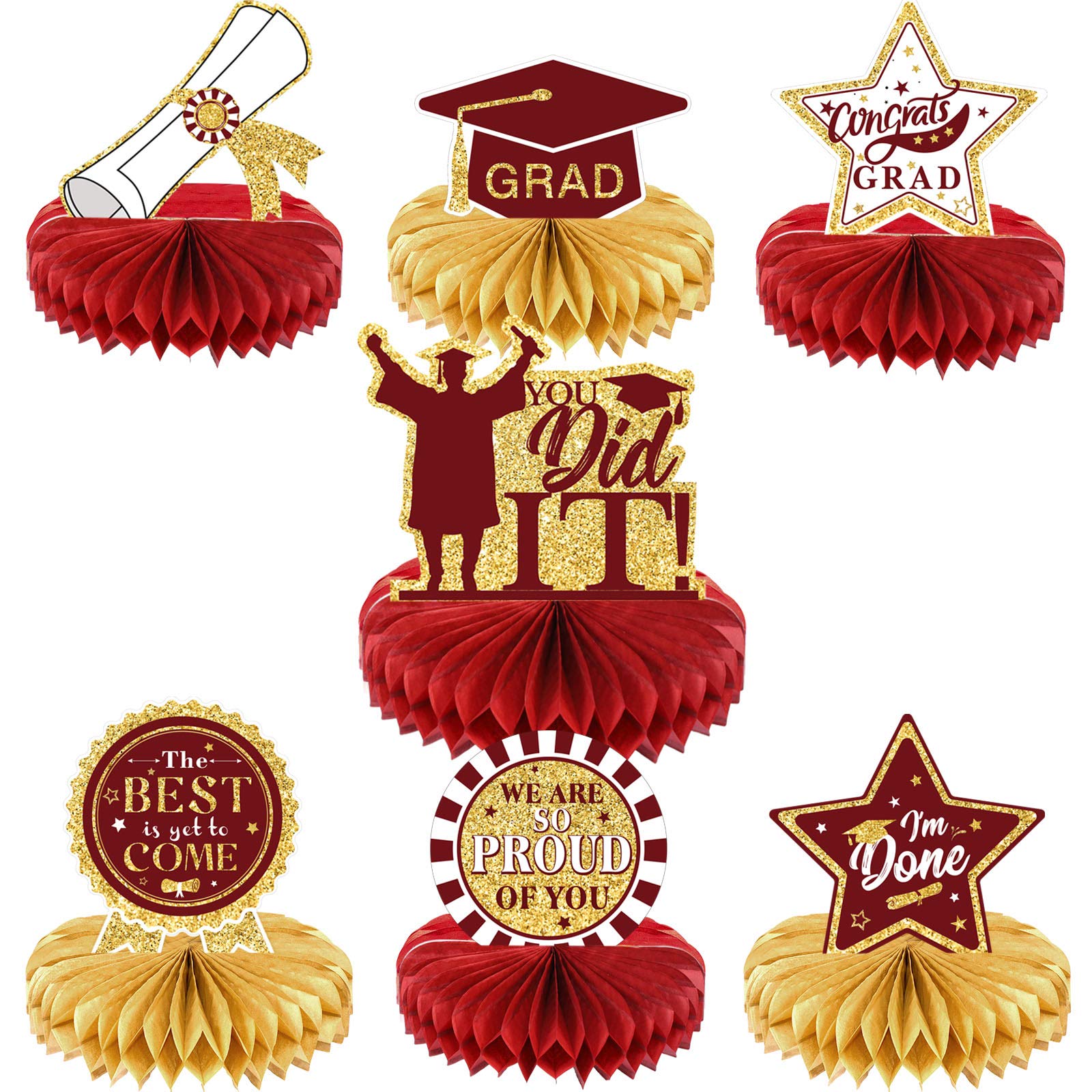 Buy 8 Pieces 2023 Graduation Party Decorations Supplies Gift Congrats