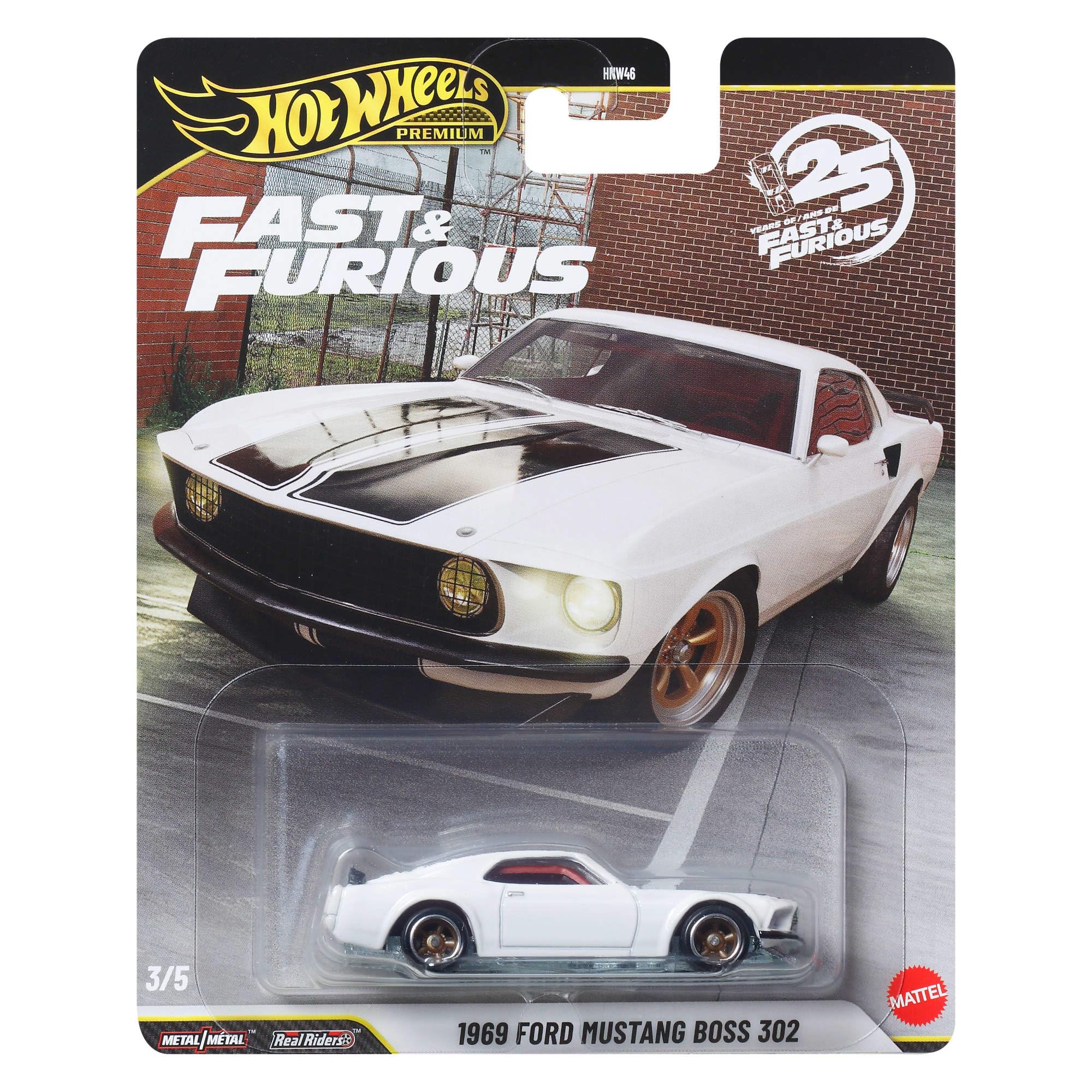 Hot Wheels Premium Fast & Furious 1969 Ford Mustang Boss Car