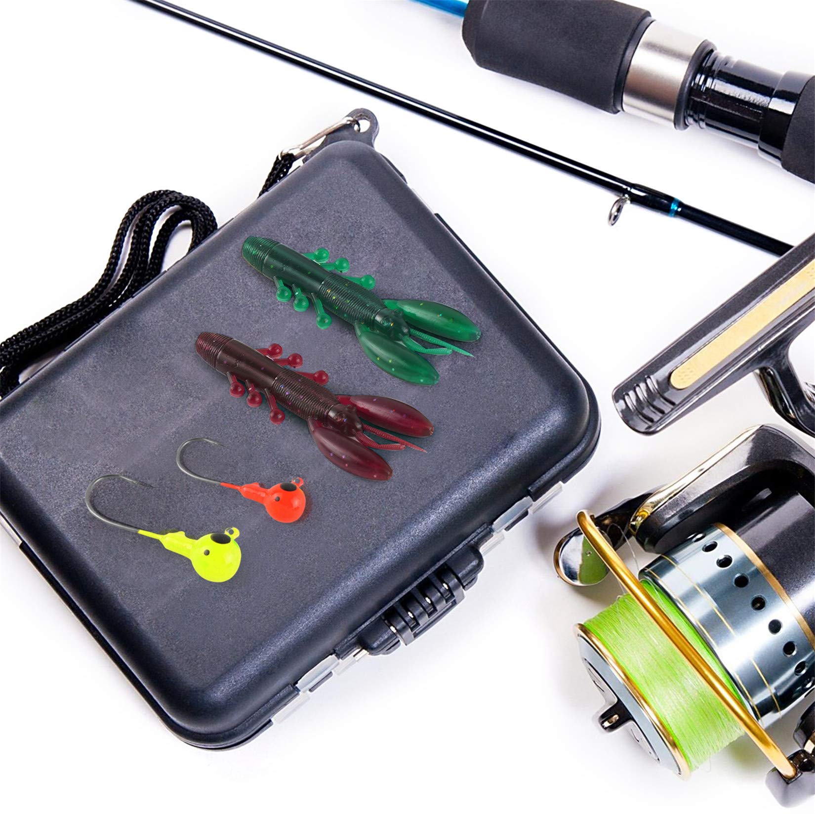 RoseFlower Kit di Esche da Pesca, 146Pcs Artificiale
