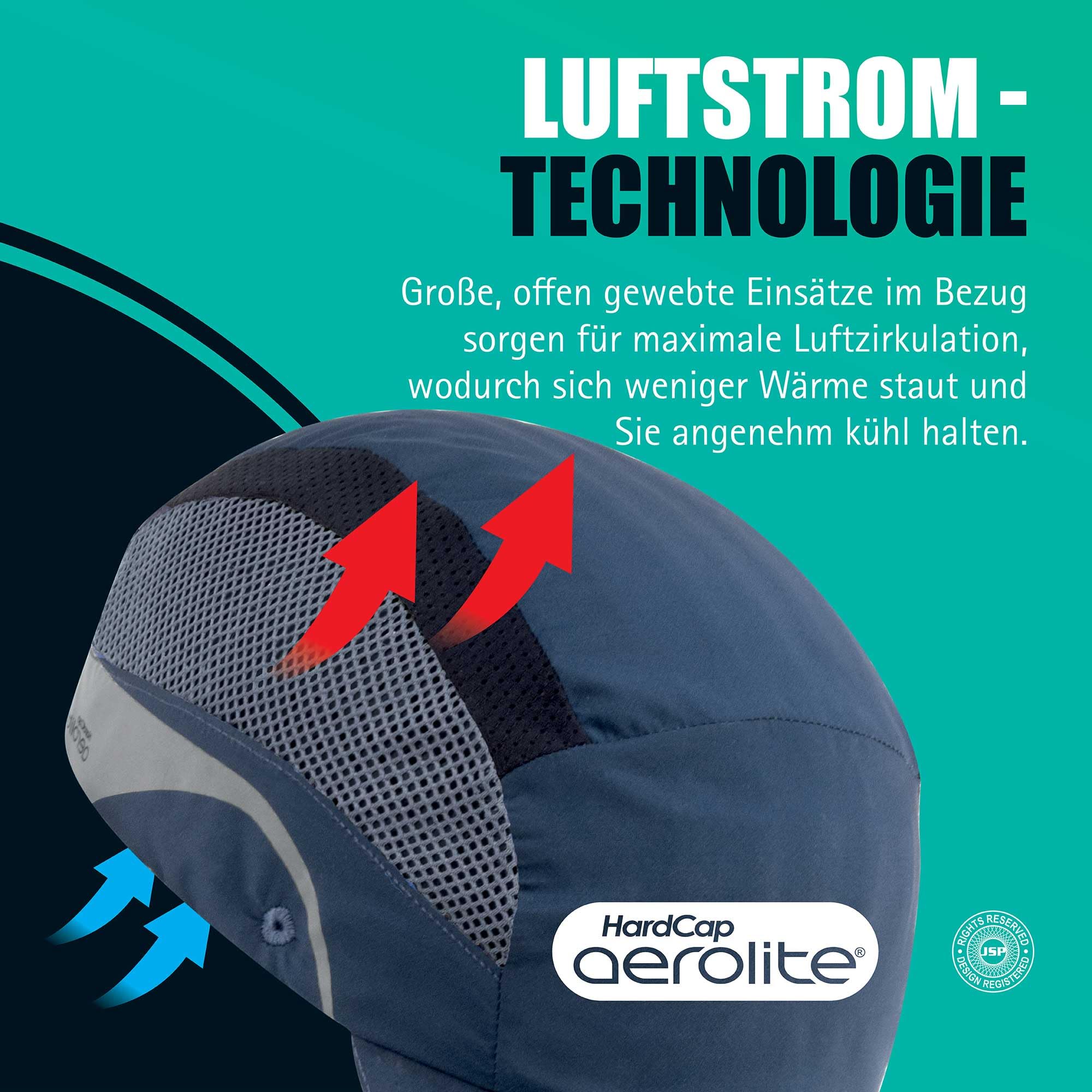 JSP HardCap Aerolite® Lightweight Bump Cap - 2.5cm Peak