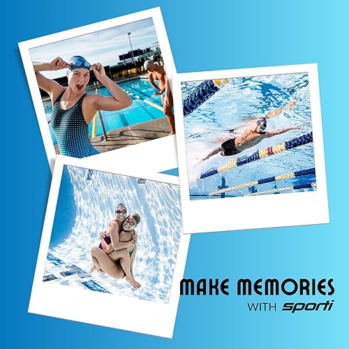 Miniatura 6 de Sporti Gafas ópticas antivaho unisex para adultos, gafas de natación 1.5D a -8.0D, protección UV antivaho para hombres y mujeres