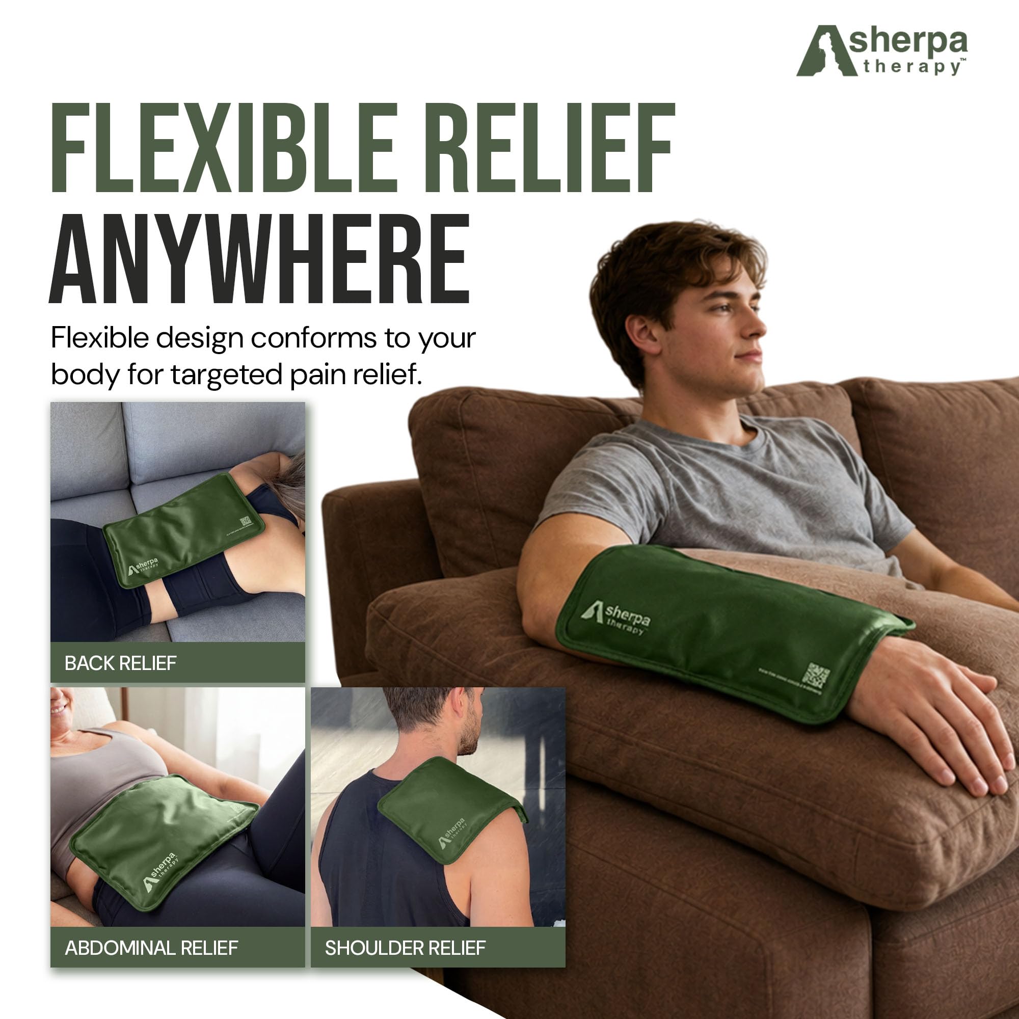 Paquetes de hielo de gel flexibles medianos reutilizables, paquetes de hielo suave caliente y frío para lesiones, reutilizables para alivio del dolor de tobillo, brazo, pie, pierna y