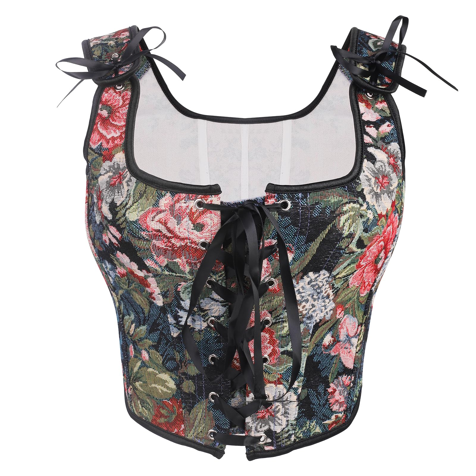 Jecarden Corsetto da donna, corsetto rinascimentale (solo corsetto)
