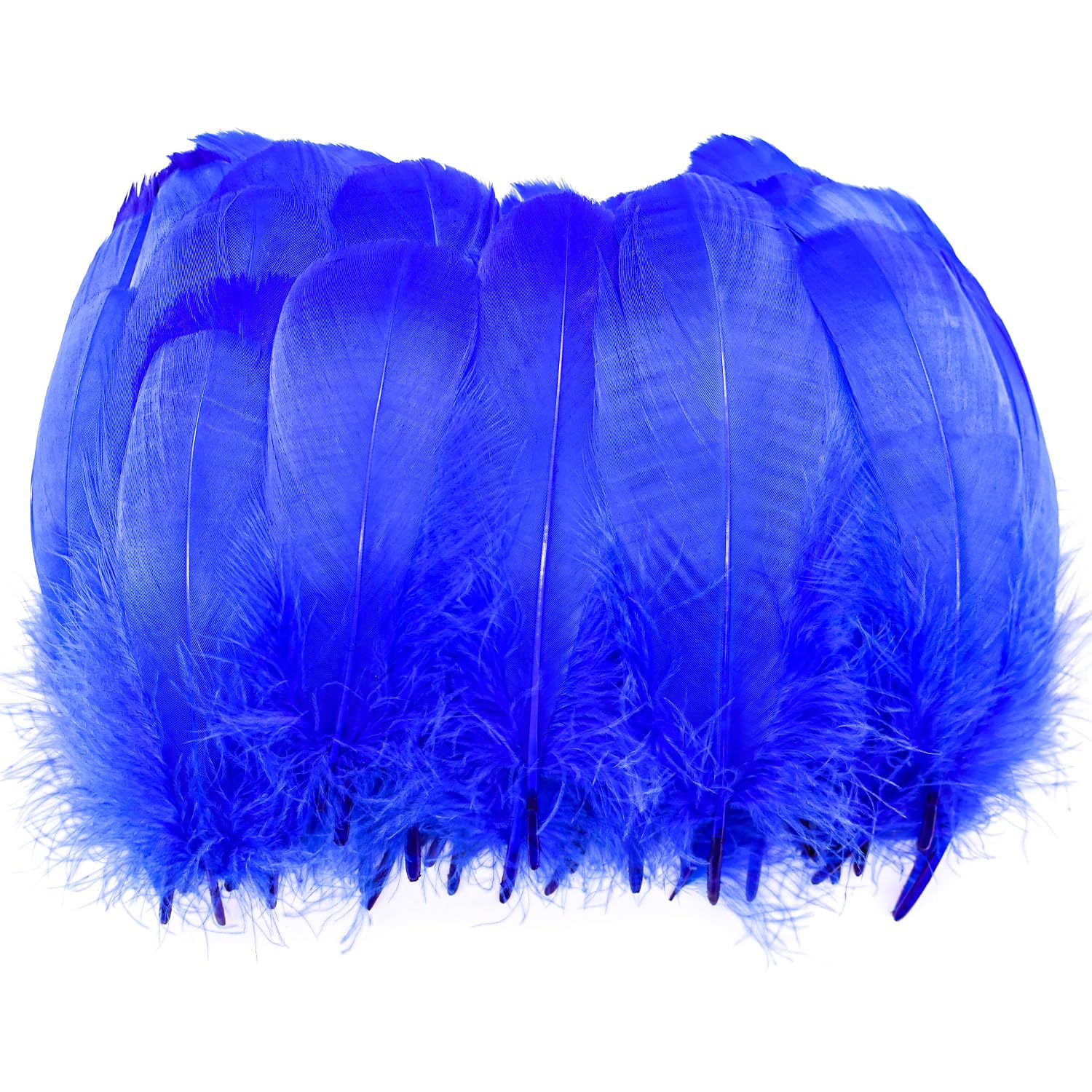 feathers-blue CD4枚セット　フェザーズブルー 50 Pcs Blue Feathers for Crafts, Blue Feather Fantasy Ornament