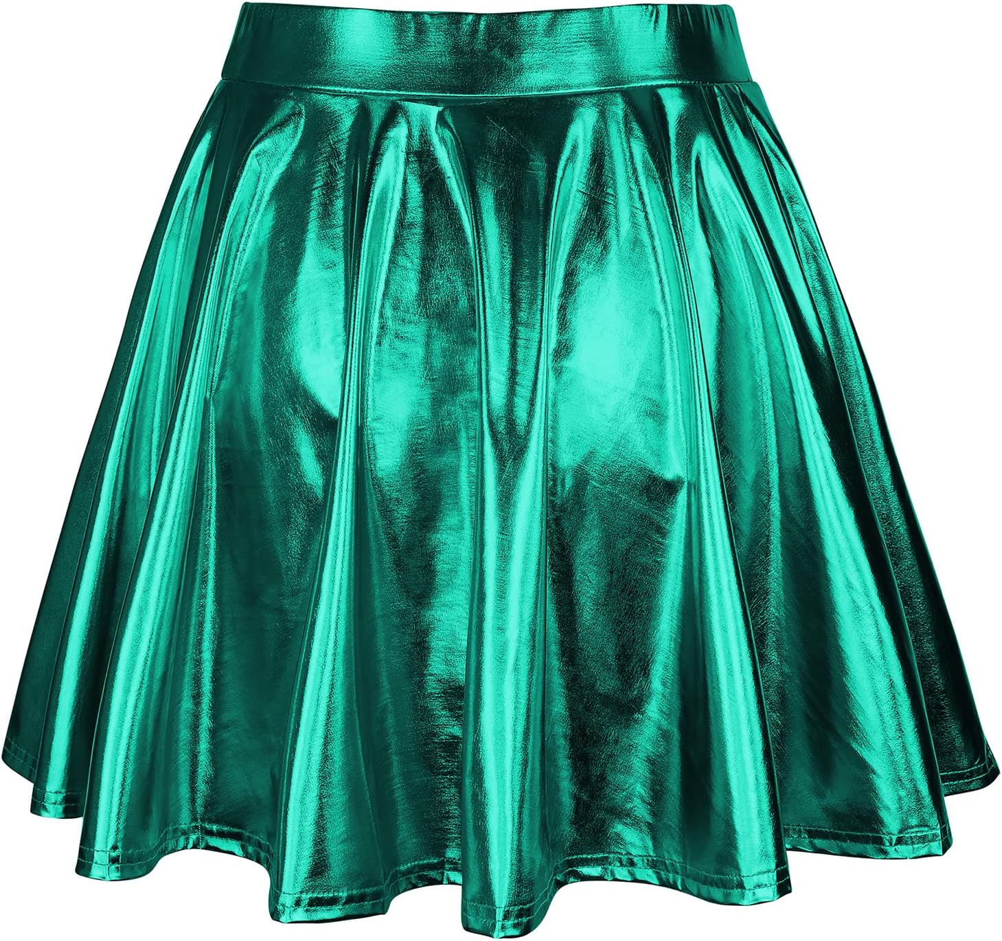 American Trends Womens Mini Skirt Pleated Flared Skater Skirt Metallic Skirt Athletic Tennis Skirt - Image 3