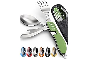 Orblue 2-Pack 4-in-1 Camping Utensils