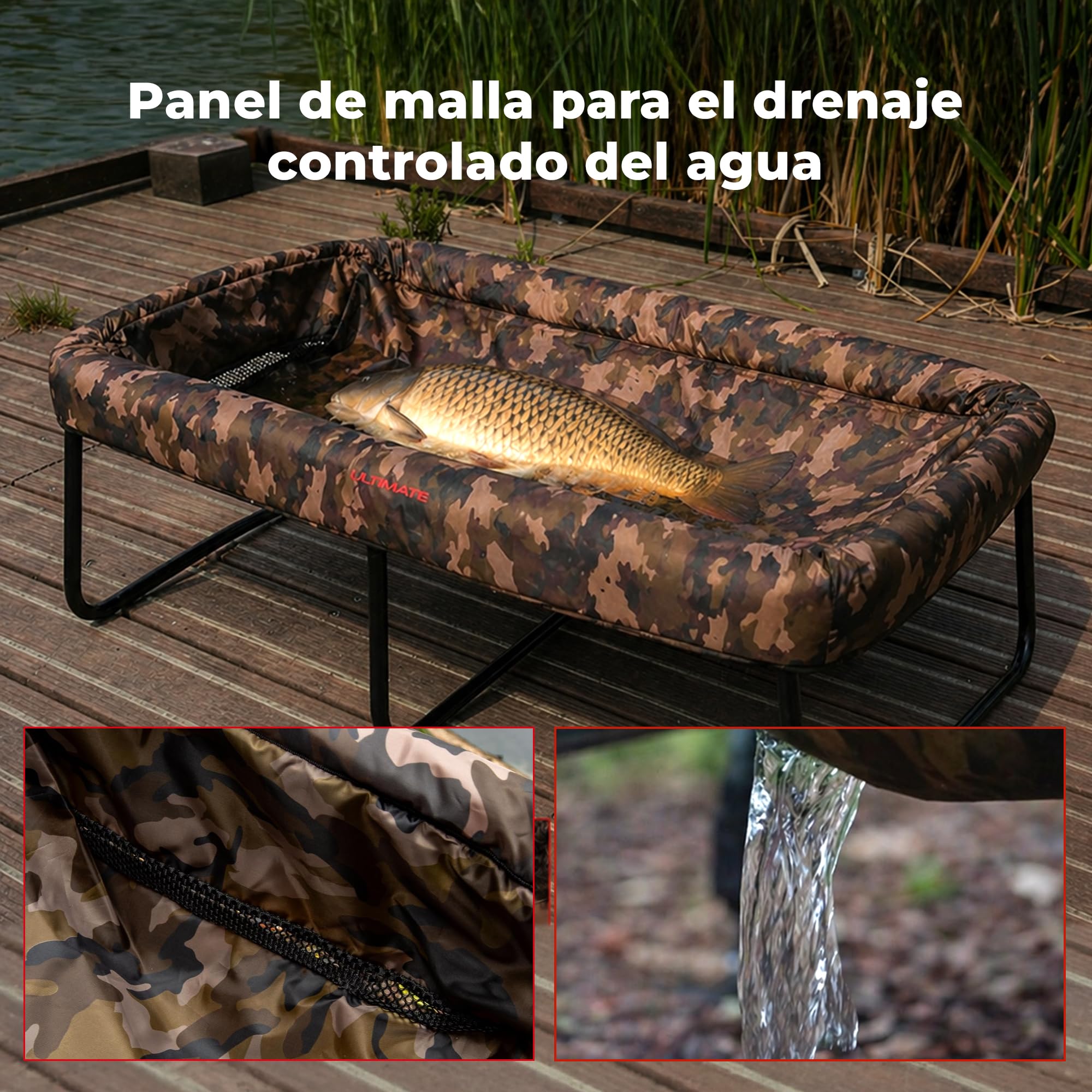Cuna Plegable Carpa Camo Carpfishing